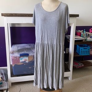 Gray Empire Waist Dress